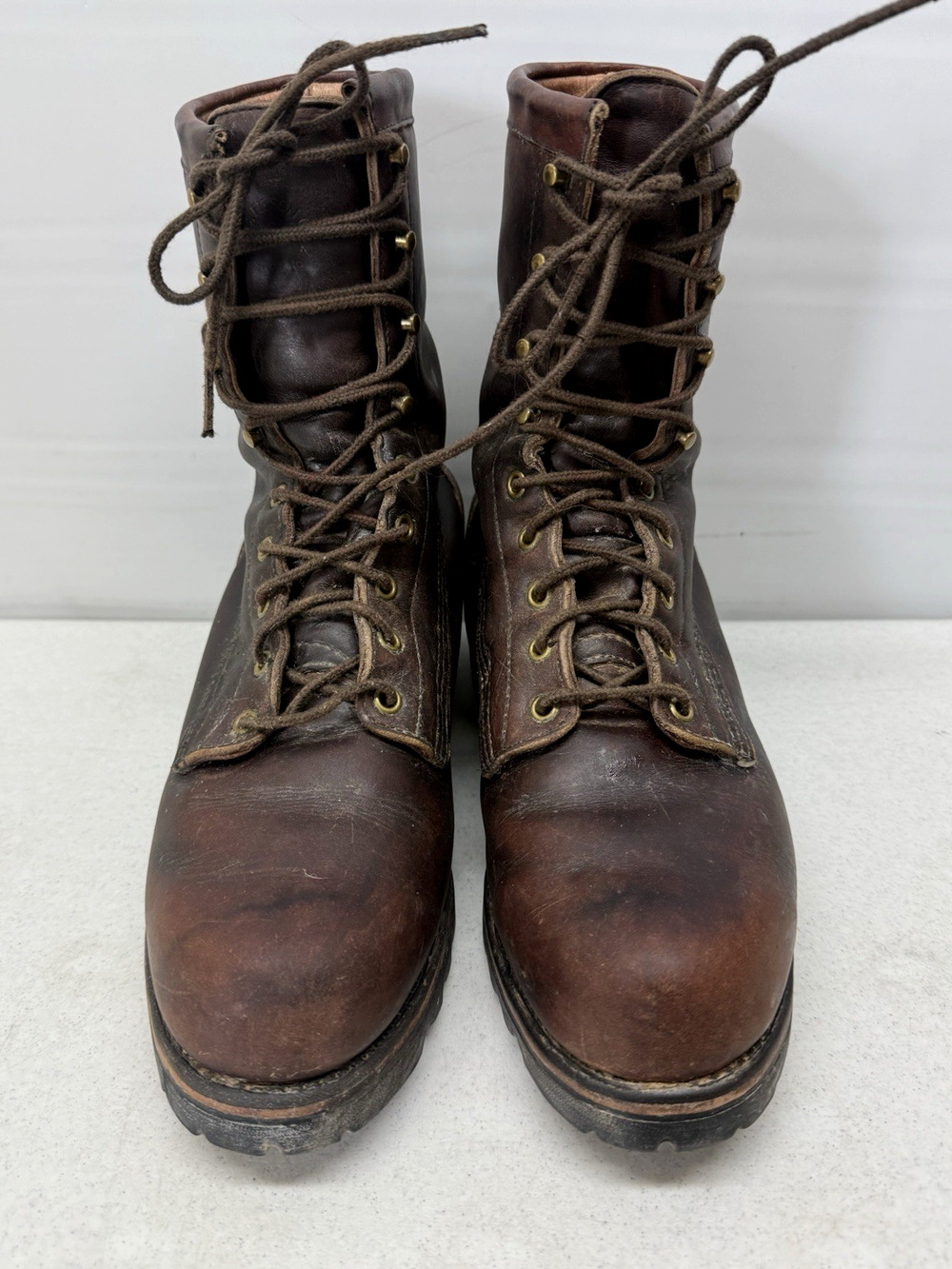 C.C. Filson Highlander Hunting Boots Mens Size 9 D Brown Leather Vibram